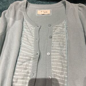 Heritage 1981 Soft mint green Knit Top. Collegiate, cottage core, old money